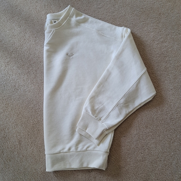 Roxy French Terry Cream Sweatshirt Women's Small Crewneck Pull Over Casual Top - Picture 11 of 15